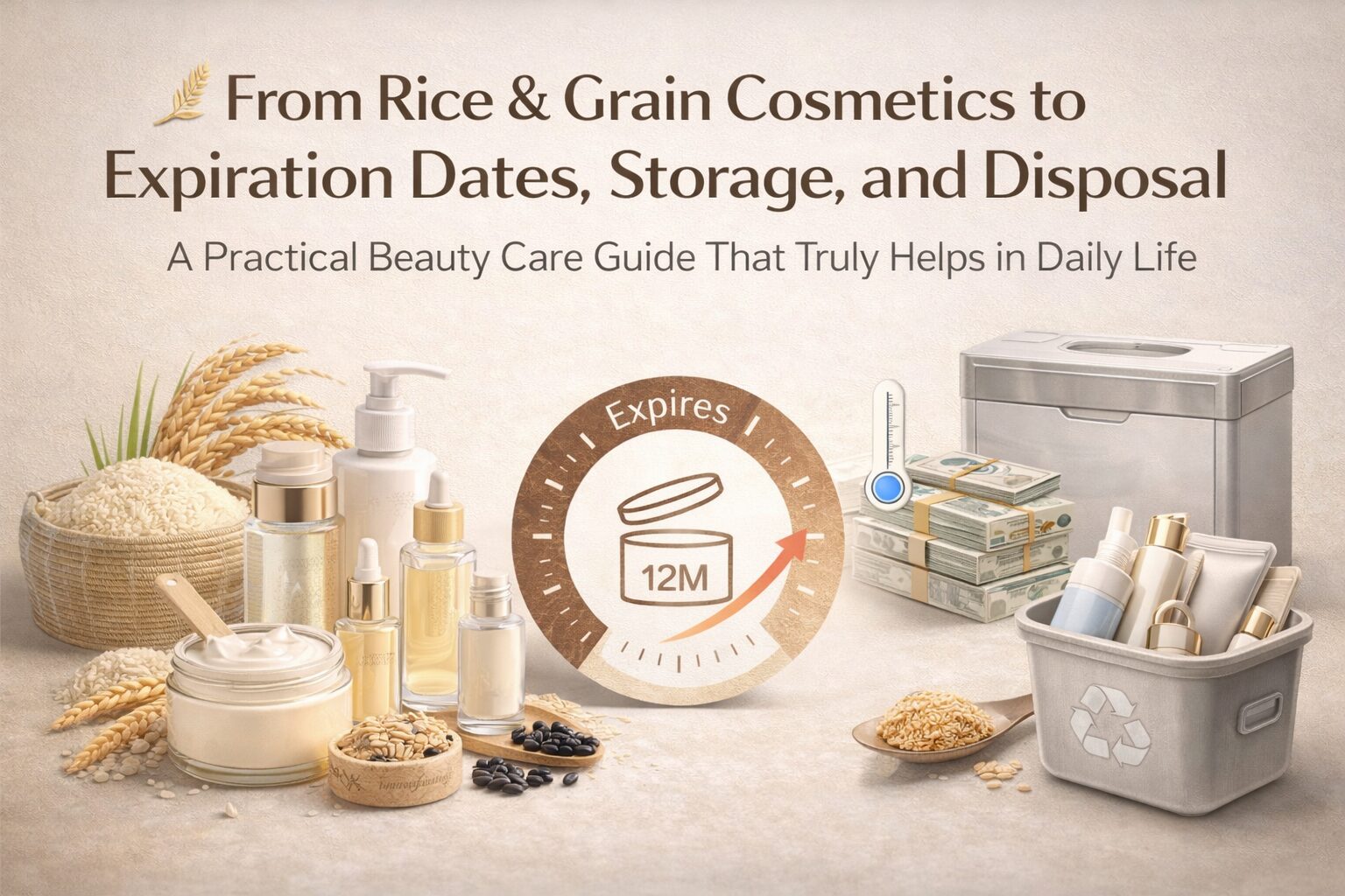🌾 From Rice & Grain Cosmetics to Expiration and Storage